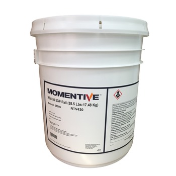 Momentive RTV430 Silicone Sealant 28596, 5 gal Pail, White | RSHughes.com