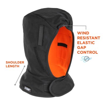 Ergodyne N-Ferno 6852 Black Cotton Cold Weather Head Liner - 720476-16852