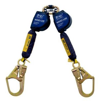 Picture of DBI-SALA Nano-Lok Quick Connect 3101627 Blue Dyneema/Polyester Webbing Self-Retracting Lifeline (Main product image)