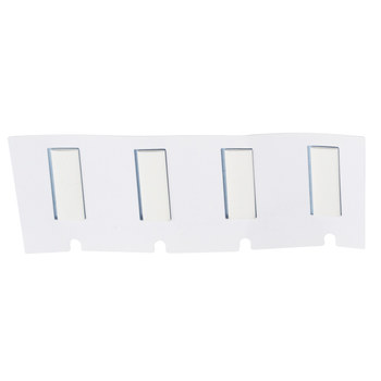 Picture of Brady PermaSleeve Black on White Flame-Retardant, Heat-Shrinkable Polyolefin Thermal Transfer M4-125-075-342 Heat-Shrink Labels (Main product image)