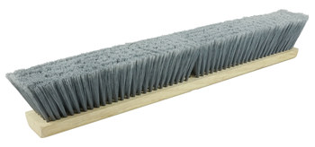 Weiler 420 Push Broom Head - 18 in - Polystyrene - Grey - 42041