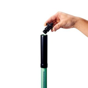 3M Easy Scrub Flat Mop Tool With Pad Holder - Black-Green 16 in Handle - 1 per pack - Black Tip - Flat Mop Connection - 55593