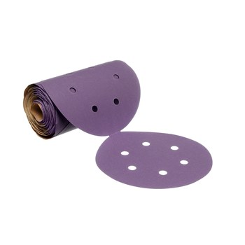 3M Cubitron II Stikit 775L 87104 PSA Disc Roll - 6 in - 220 - Very Fine - Ceramic Precision-Shaped Grain