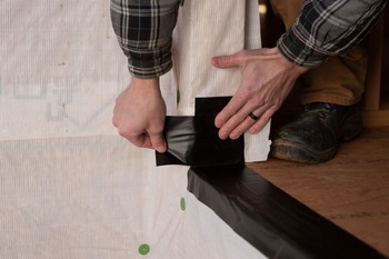 Shurtape FrogTape Black Flashing Tape - 3.75 in Width x 75 ft Length - 10 mil Thick - SHURTAPE 105724