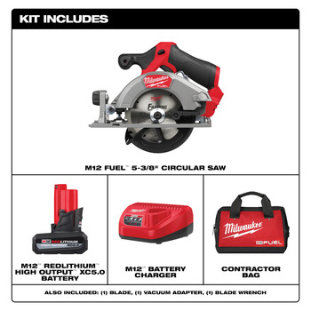 Milwaukee M12 FUEL Circular Saw Kit 2521-21HO