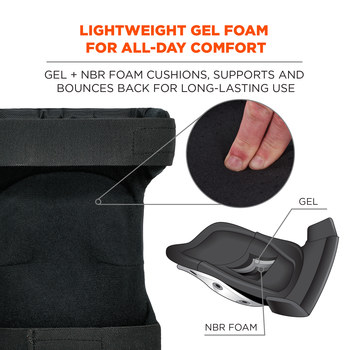 Ergodyne ProFlex Knee Pad 435HL 18436 - Size Universal - Black