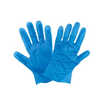 Global Glove Blue Medium Powder Free Disposable Gloves - Industrial Grade - 10 in Length - Smooth Finish - 2 mil Thick - 8605PF-M