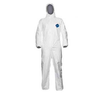 Picture of Dupont IsoClean IC180S White 2XL Polyethylene Disposable Chemical-Resistant Coveralls (Main product image)
