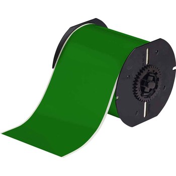 Picture of Brady Green Indoor / Outdoor Vinyl Thermal Transfer B30C-4000-595-GN Continuous Thermal Transfer Printer Label Roll (Main product image)