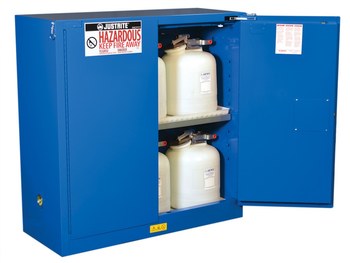 Justrite Sure-Grip EX Hazardous Material Storage Cabinet 8630281, 30 gal, Royal Blue - 16500