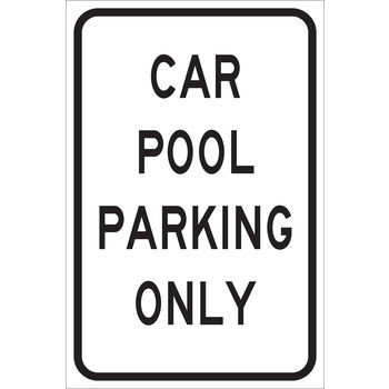 Picture of Brady B-555 Aluminum Rectangle White English Parking Restriction, Permission & Information Sign part number 124338 (Main product image)