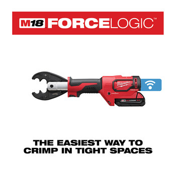 Milwaukee M18 FORCE LOGIC 6T Utility Crimper 14 in RSHughes