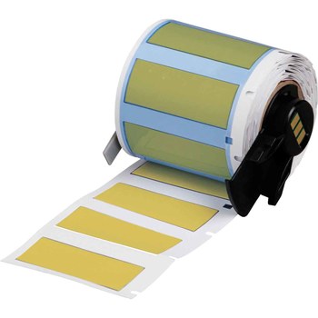 Picture of Brady PermaSleeve Yellow Polyolefin Thermal Transfer M6-375-175-342-YL Heat Shrink Wire & Cable Labels (Main product image)