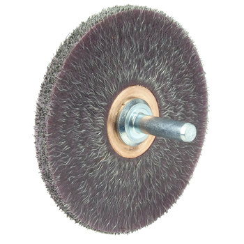 Weiler Polyflex 35310 Wheel Brush - 3 in Dia - Encapsulated Crimped Steel Bristle