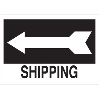 Picture of Brady B-401 High Impact Polystyrene Rectangle Black English Traffic Control Sign part number 22472 (Main product image)
