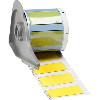 Picture of Brady PermaSleeve Yellow Polyolefin Thermal Transfer M7-500-175-342-YL Heat Shrink Wire & Cable Labels (Main product image)