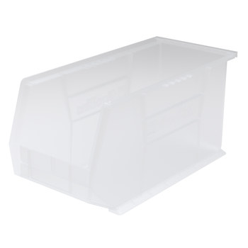 Picture of Akro-Mils 30265SCLAR Akrobin 60 lb Clear Industrial Grade Polymer Hanging / Stacking Storage Bin (Main product image)
