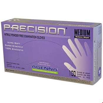 Adenna PRECISION Blue-Violet Large Powder Free Disposable Gloves - 9 in Length - 4 mil Thick - PCS776