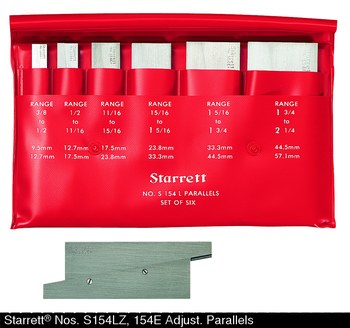 Starrett Adjustable Parallel Set | RSHughes.com