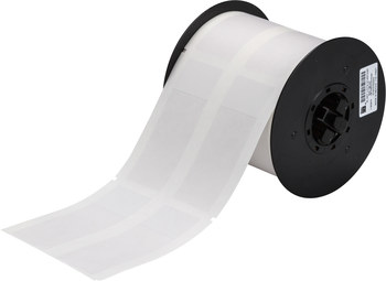 Picture of Brady Clear Self-Extinguishing, Self-Laminating Vinyl Thermal Transfer B30-188-427 Die-Cut Thermal Transfer Printer Label Roll (Main product image)
