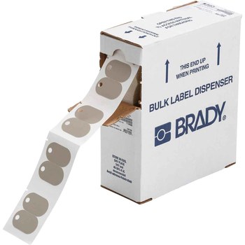 Picture of Brady M710 Gray Polyethylene Thermal Transfer BM7-110-145FR-GY Fire Retardant Printer Tags (Main product image)