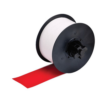 Picture of Brady Red Indoor / Outdoor Vinyl Thermal Transfer 120856 Continuous Thermal Transfer Printer Label Roll (Main product image)