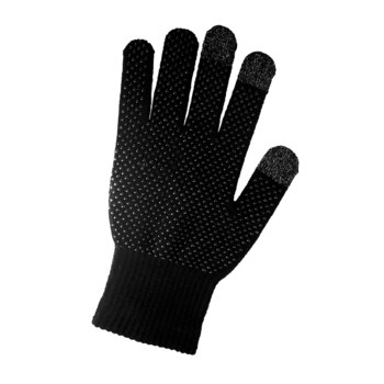 Global Glove IP3D Black Large Silicone Work Gloves - IP3DB LG