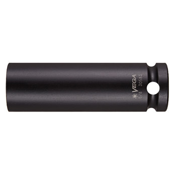 Vega Tools MS30381 3/8 in Long Length Thin Wall Impact Socket - S2 Modified Steel - 1/2 in Square Drive - A - Tapered - 1.4 in Length - 01722
