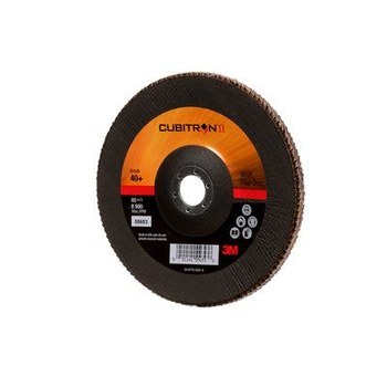 3M Cubitron II 967A Type 29 Flap Disc 55653 - Ceramic Aluminum Oxide - 7 in - 40+ - Coarse