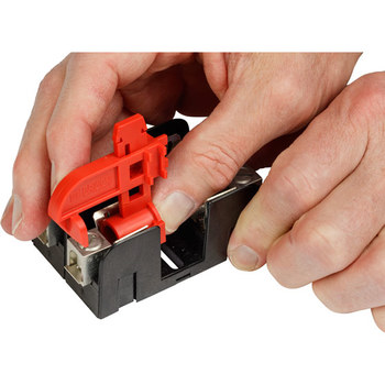 Brady Red Fiberglass Reinforced Nylon Circuit Breaker Lockout Device 149281 - 0.75 in Width - 2 in Height - 754473-60057