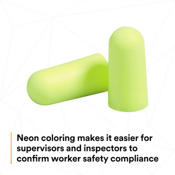3M E-A-Rsoft Yellow Neons Ear Plugs 12063 - Size Medium