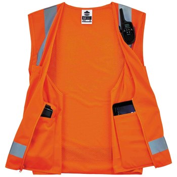 Ergodyne Glowear High-Visibility Vest 8249Z 24015 - Size Large/XL - High-Visibility Orange