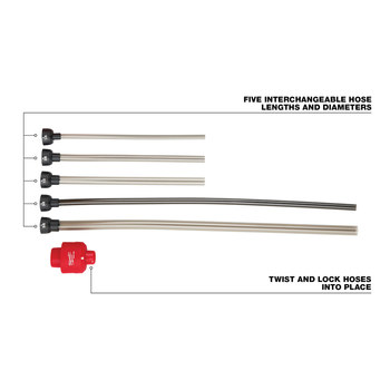 Milwaukee AIR-TIP Long Reach Flexible Micro Hose Set - 49-90-2037