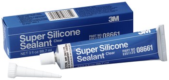3 oz. Clear Silicone Adhesive Sealant