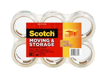 Pack-n-Tape  3M 3850-6 Scotch Heavy Duty Shipping Packaging Tape, 1.88 in  x 54.6 yd (48mm x 50 m) Heavy Duty Shipping, 6 Pack - Pack-n-Tape