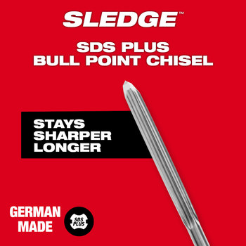 Milwaukee 1/2 in Bull Point 48-62-6050 - 10 in Overall Length - High Speed Steel - SDS-Plus Shank
