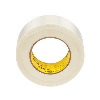3M Scotch 8981 Clear Filament Strapping Tape - 1 in Width x 60 yd Length - 6.6 mil Thick - 98685