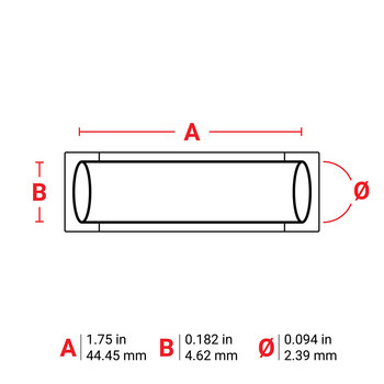 Picture of Brady PermaSleeve Blue Polyolefin Thermal Transfer M6-094-175-342-BL Heat Shrink Wire & Cable Labels (Main product image)