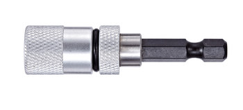 Vega Tools 1/4 in Magnetic Screw Cap Bit Holder 160MH1CM - 1/4 in-Hex Shank - S2 Steel & Aluminum - 2 3/8 in Length - Aluminum & Black Oxide Finish - 00354