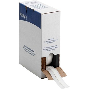Picture of Brady PermaSleeve White Heat-shrink Polyolefin Thermal Transfer BM7C-375-342 Heat Shrink Wire and Cable Label Tape (Main product image)