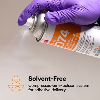 3M Fastbond 1074 7100373617 Foam and Fabric Adhesive Spray Neutral Liquid Aerosol Can Water-based - 76116 - 8.2 oz Net Weight