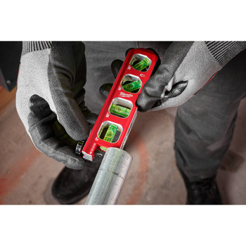 Milwaukee Aluminum Pipe Lock Billet Torpedo Level - 6.25 in Length - 0.75 in Wide - 48-22-5110