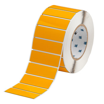 Picture of Brady Yellow Polyester Thermal Transfer THTEP-176-593-.5YL Die-Cut Thermal Transfer Printer Label Roll (Main product image)