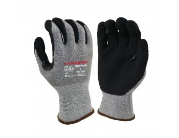 Armor Guys Kyorene 00-001 Gray/Black 2XL Cut-Resistant Gloves - ANSI A1 Cut Resistance - Nitrile Foam Palm & Fingers Coating - 00-001 2XL