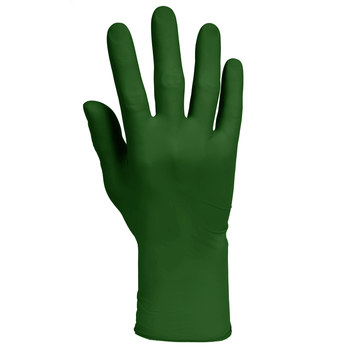 Kimtech Forest Green Medium Powder Free Disposable Gloves - 4.7 mil Thick - 43445