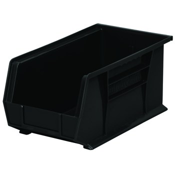 Picture of Akro-Mils 30240 Akrobin 60 lb Black Industrial Grade Polymer Hanging / Stacking Storage Bin (Main product image)