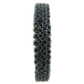 Weiler 94008 Wheel Brush - 10 in Dia - Knotted - Cable Twist Steel Bristle