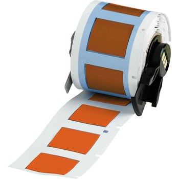 Picture of Brady PermaSleeve Orange Polyolefin Thermal Transfer M6-500-1-342-OR Heat Shrink Wire & Cable Labels (Main product image)