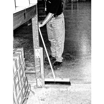 Weiler Perma-Sweep 421 Push Broom Head - 18 in - Polypropylene - Maroon - 42167