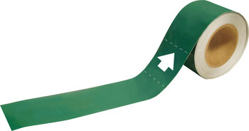 Picture of Brady Pipe Markers-To-Go Green Plastic 20484 Self-Adhesive Pipe Marker (Main product image)